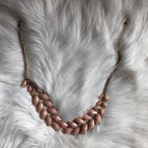Pale Pink Staple Necklace